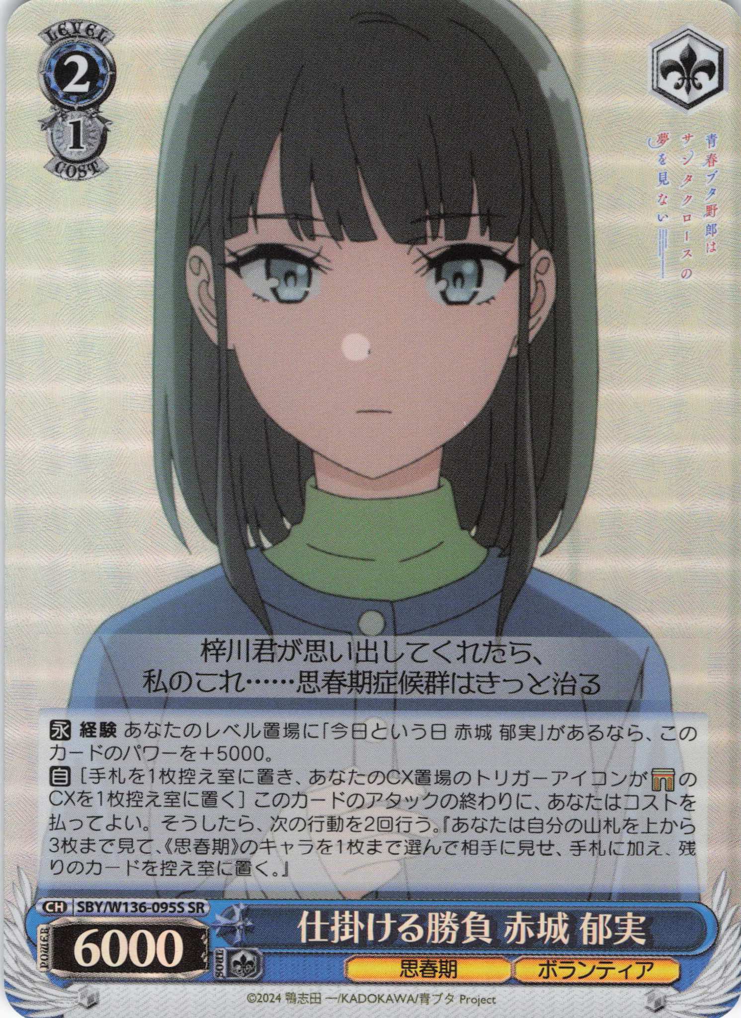 仕掛ける勝負 赤城 郁実(SR)(SBY/W136-095S)